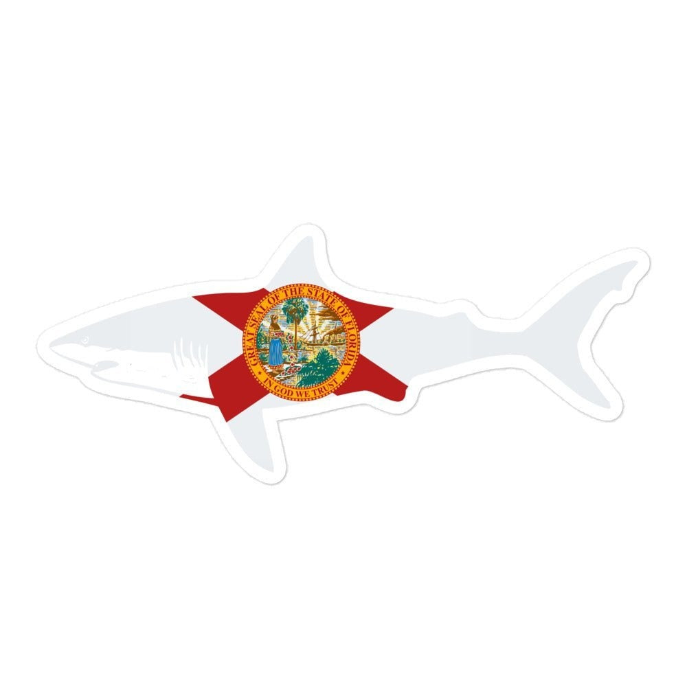 Florida Shark Die Cut Decal - Wilding Life