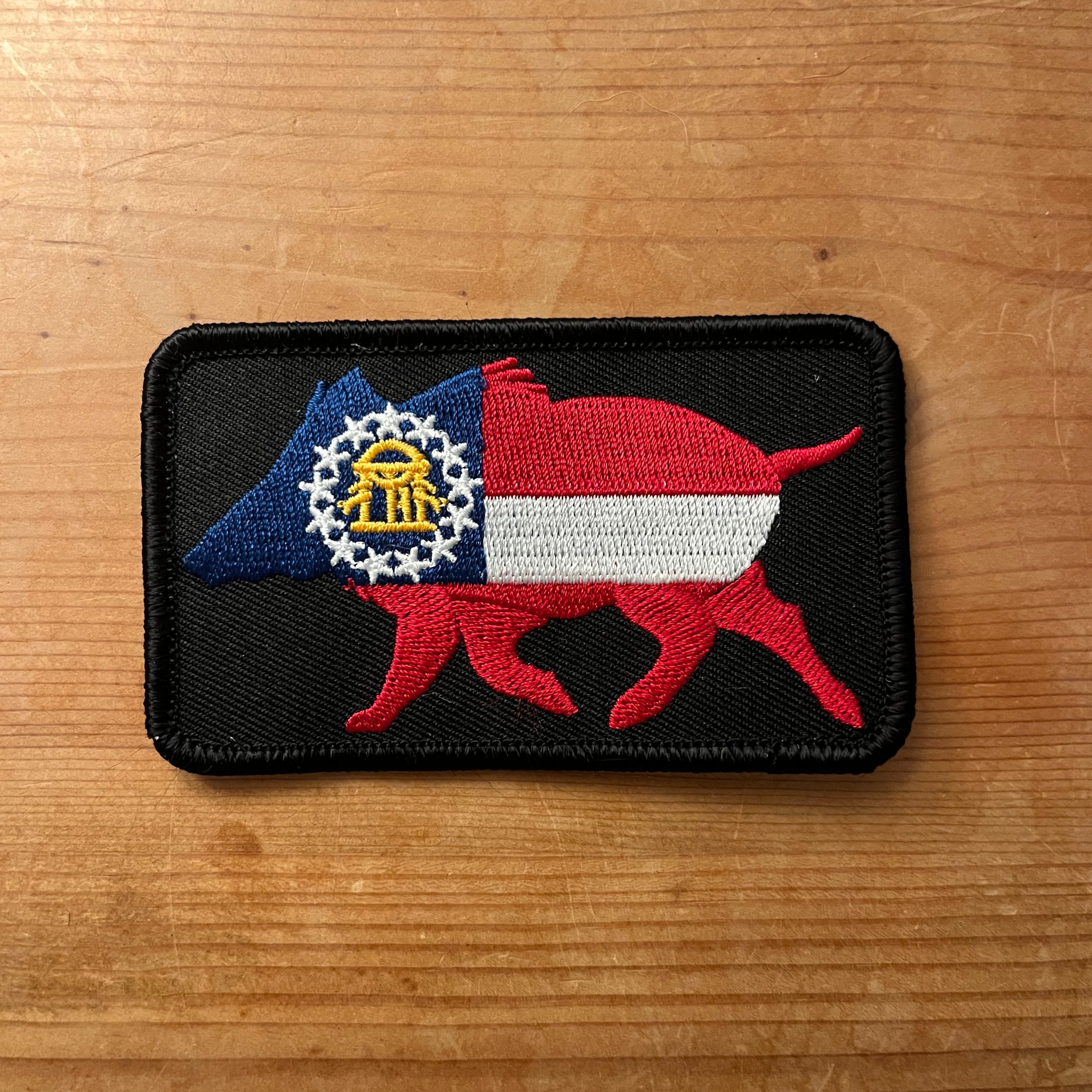 Georgia Boar Embroidered Patch - Wilding Life