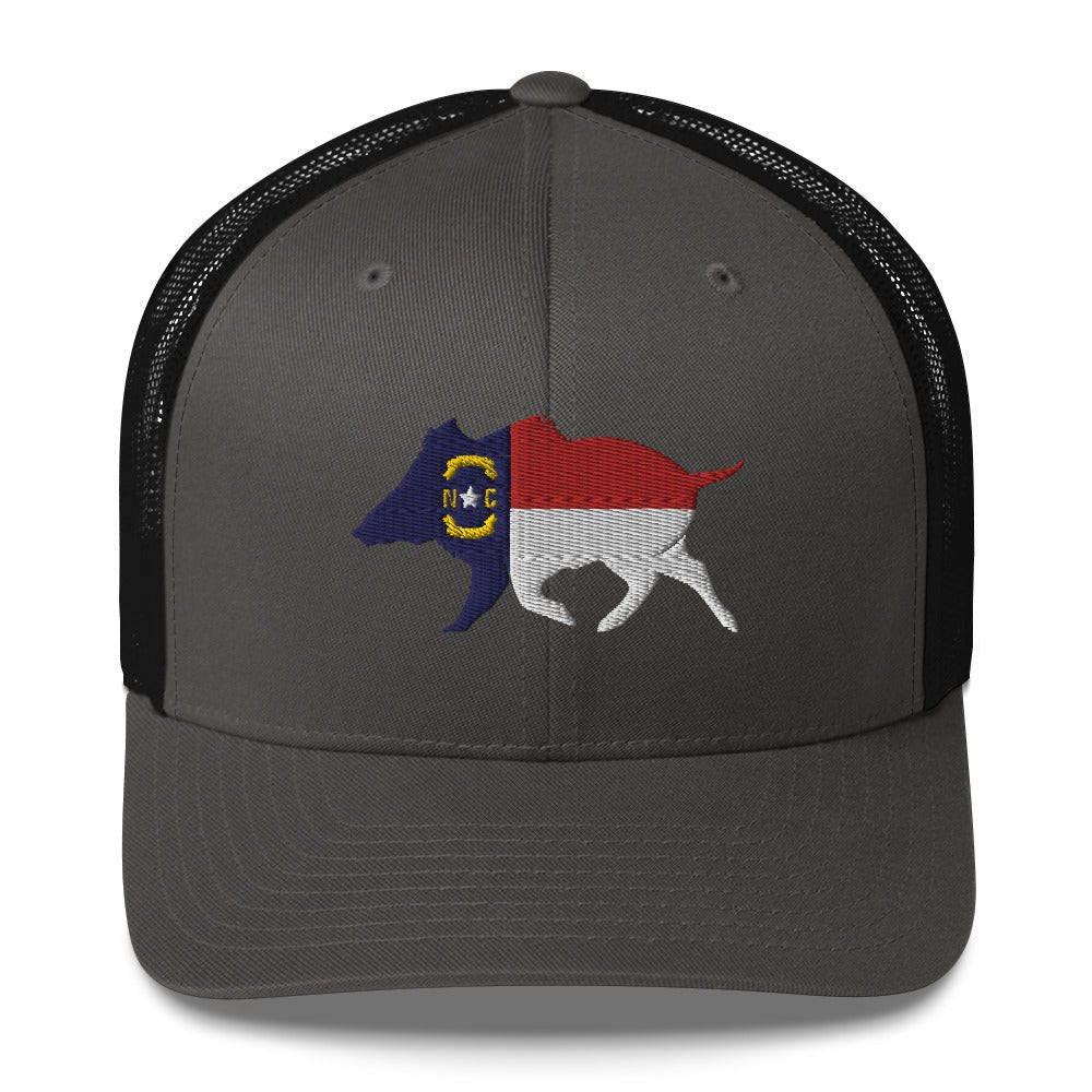 North Carolina Boar Trucker Cap - Wilding Life