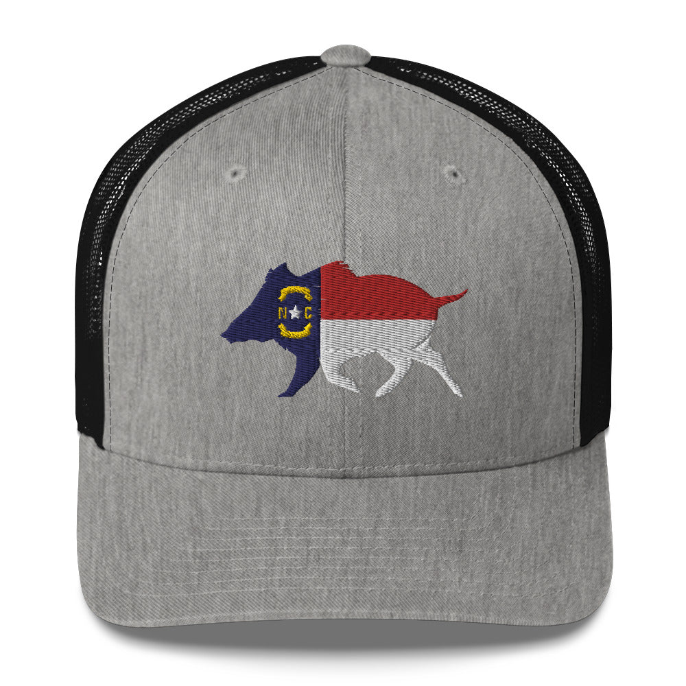 North Carolina Boar Trucker Cap - Wilding Life